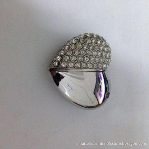 Jewelry Heart USB Flash Drive, 64MB to 128GB Flash Memory Capacity
